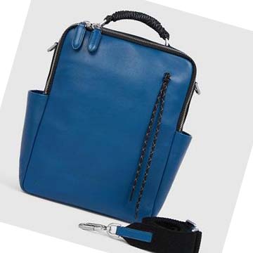 Men's Ecco CERAMIC TECH-BAG COMPACT Handbag Blue | SG 732OKI